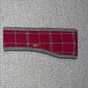 Coach Pink and Gray Plaid Headband